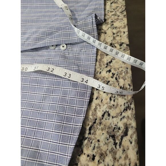 Hautebutch Authentic Collection 4XL Shirt Button Down Checked Blue - Picture 6 of 6